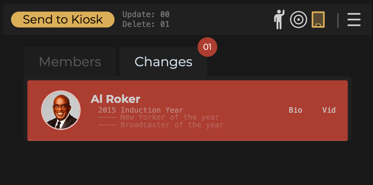 changes tab